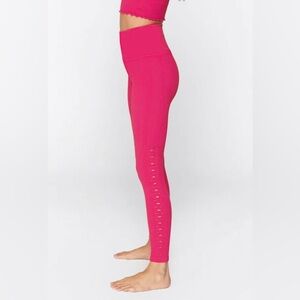 NWT Spiritual Gangster Self Love Ribbed Hot Pink High Waist Legging Women's M/L